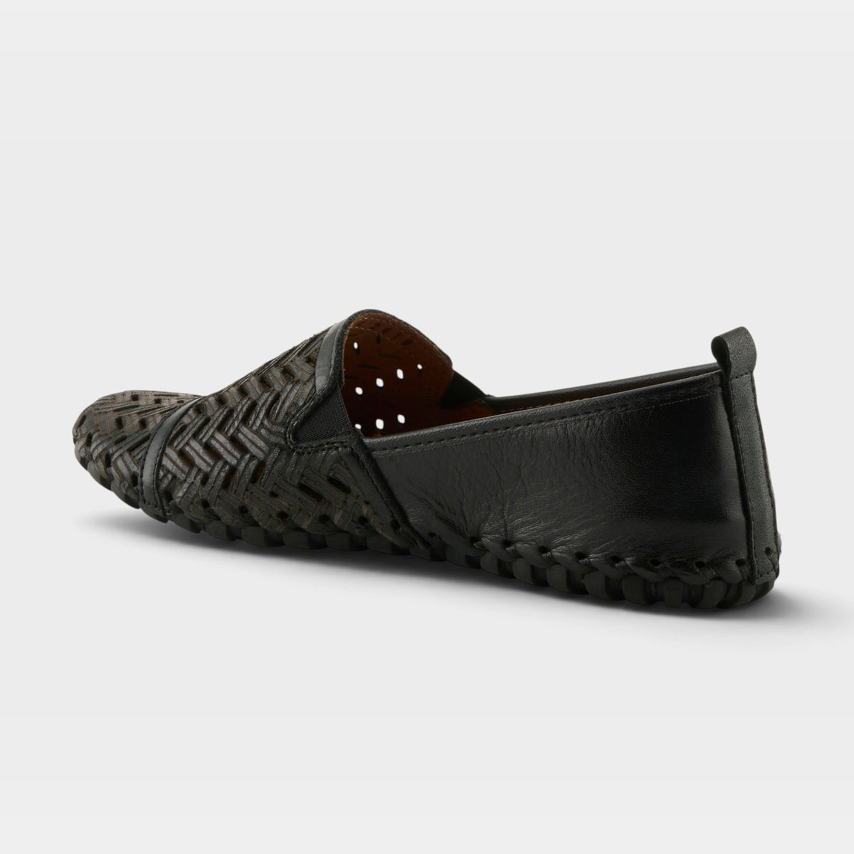 Spring Step Kapri Black Slip-On Casual Shoe