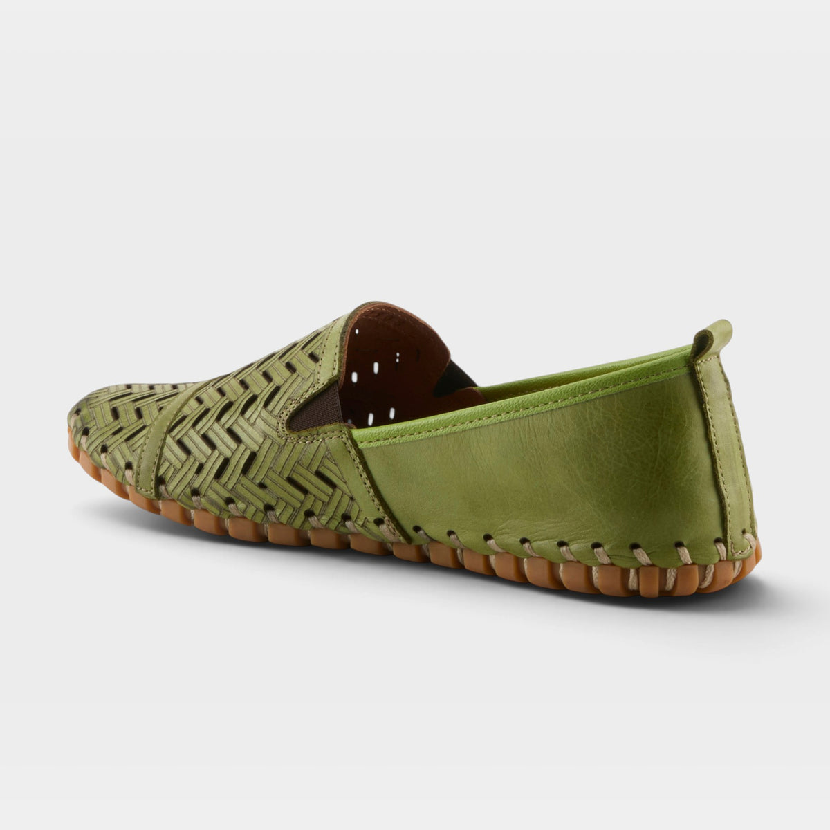 Spring Step Kapri Green Slip-On Casual Shoe