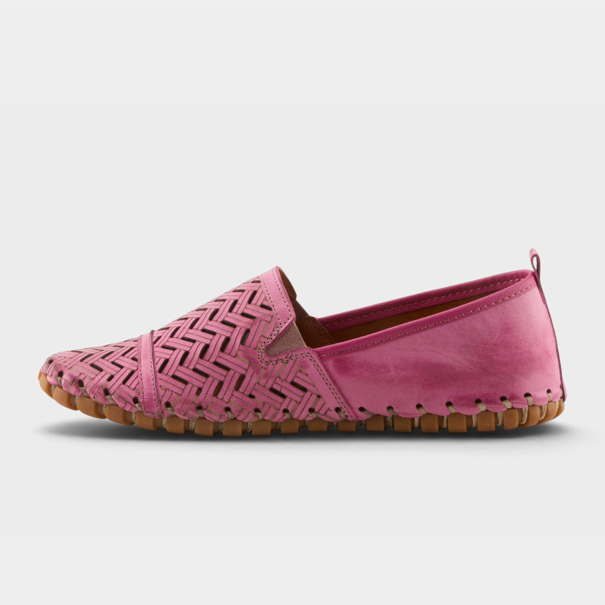 Spring Step Kapri Pink Slip-On Casual Shoe