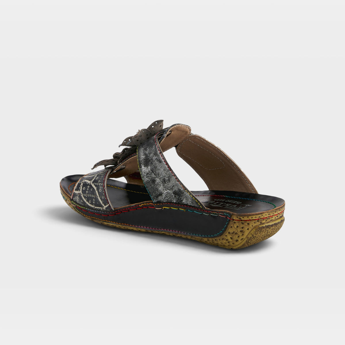 L'Artiste Karina sandals in Black, alternate angle view
