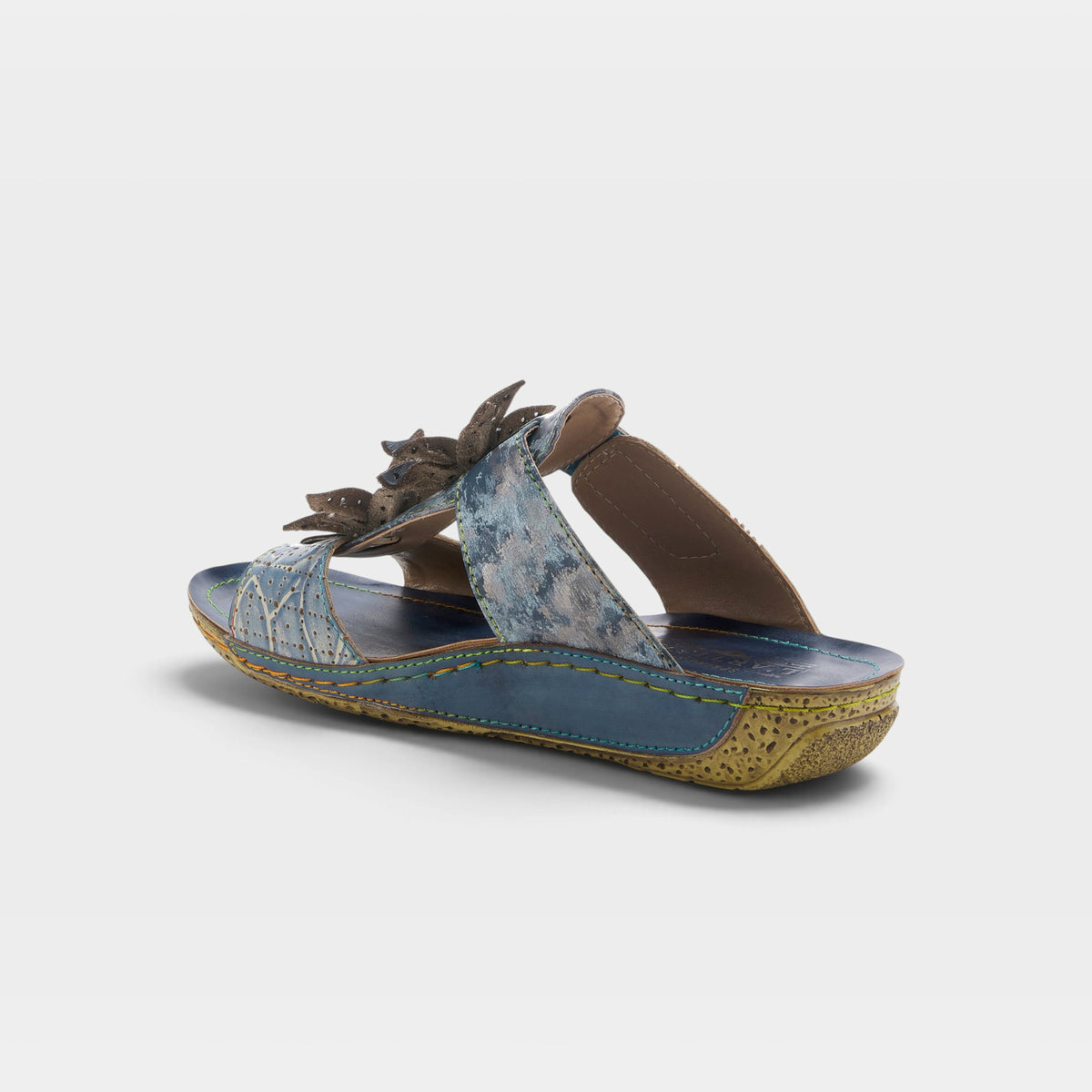 L'Artiste Karina sandals in Blue, alternate angle view