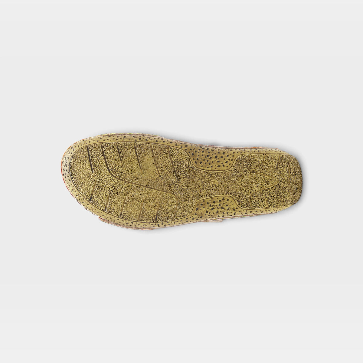 L'Artiste Karina sandals in Yellow, outsole view