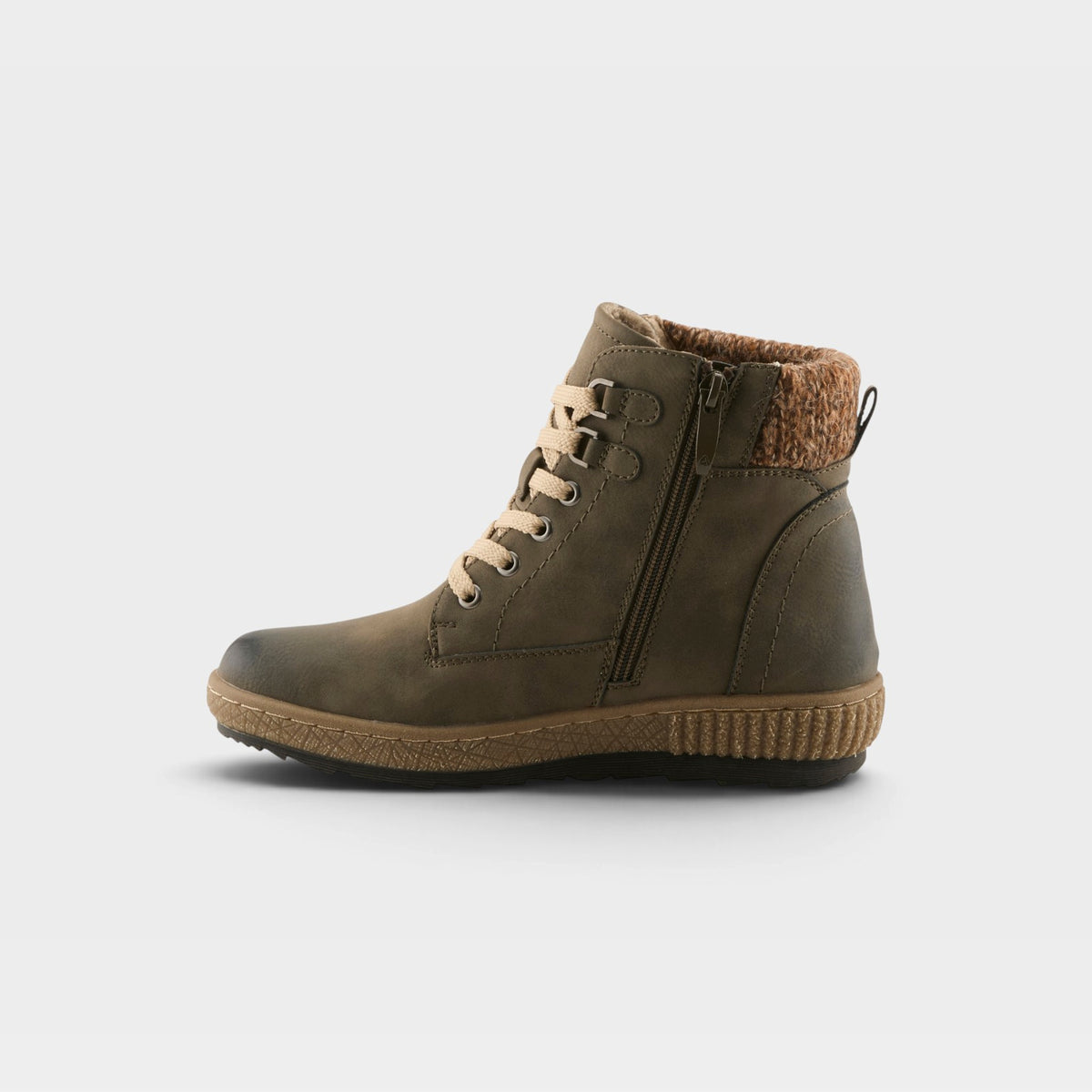 Spring Step Relife Karlene Olive Green Bootie