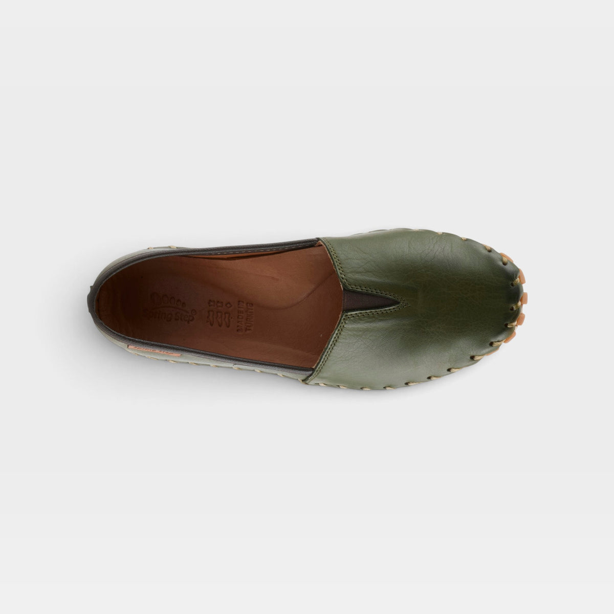 Spring Step Kathaleta Olive Green Loafer