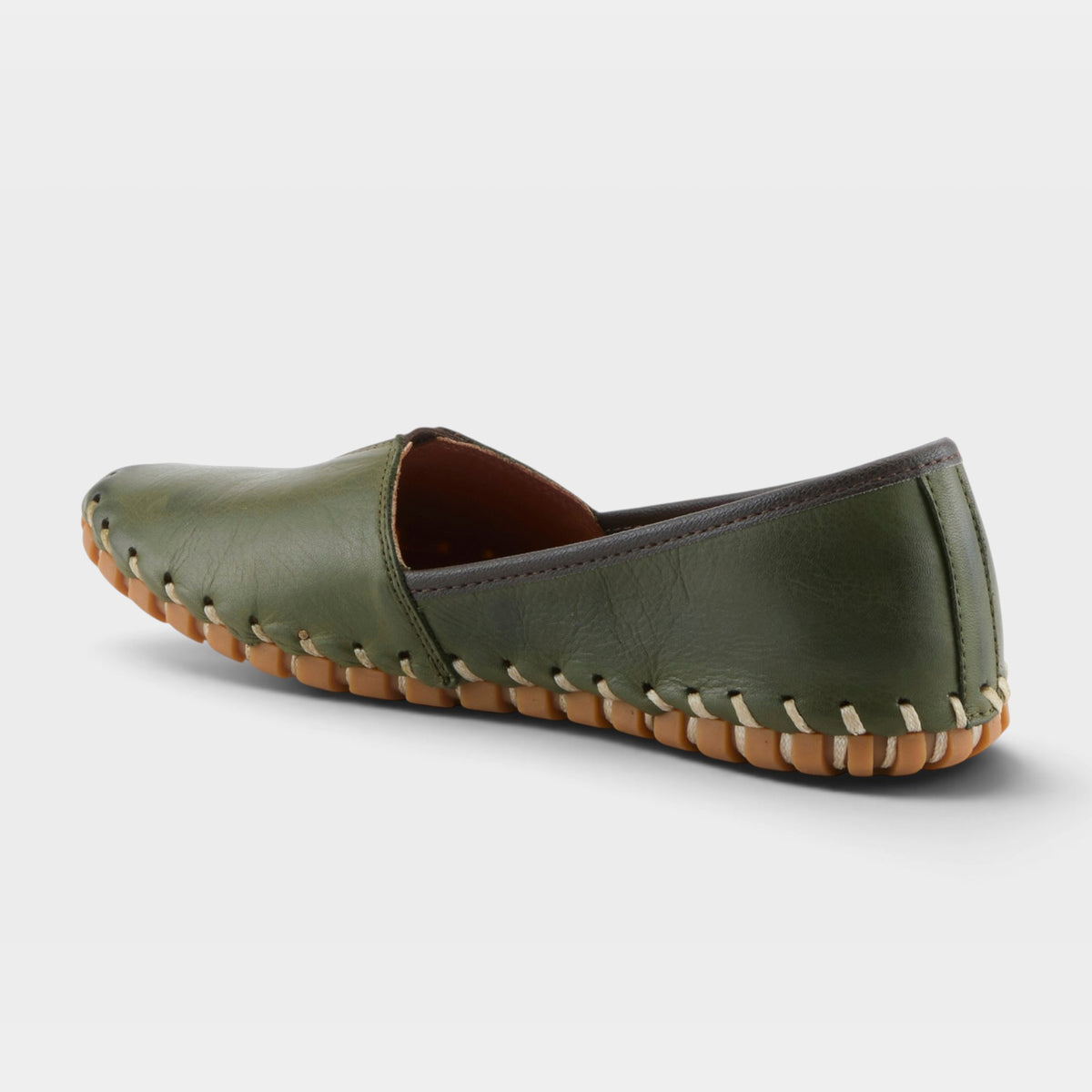 Spring Step Kathaleta Olive Green Loafer