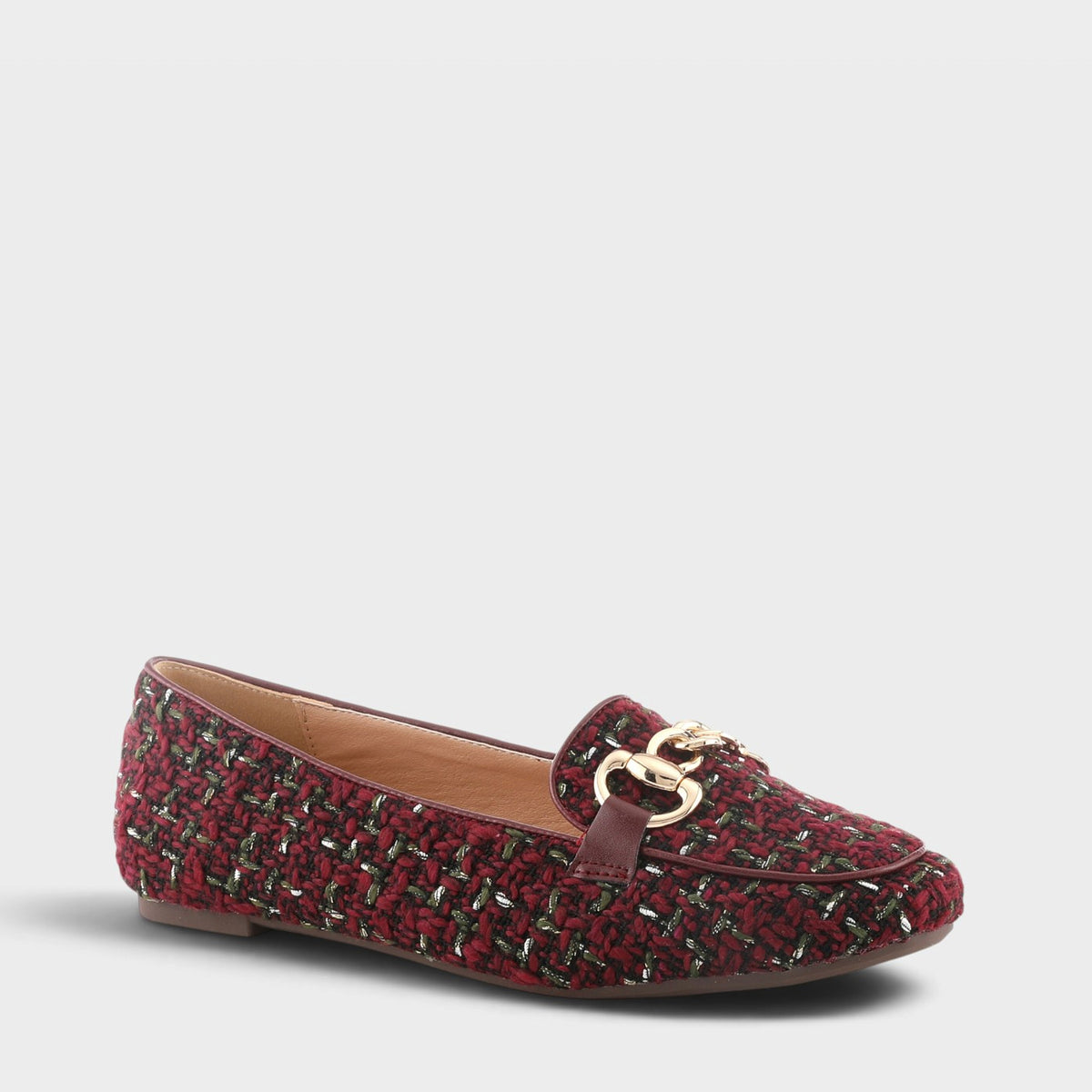 Patrizia – Knitknot – Bordeaux Multi – Ballerina Shoes