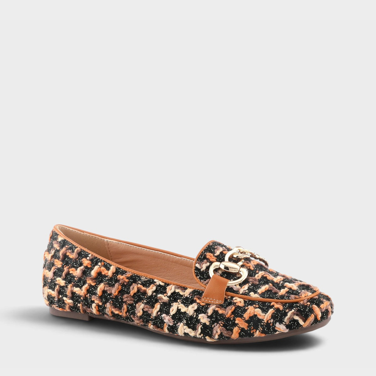 Patrizia – Knitknot – Camel Multi – Ballerina Shoes
