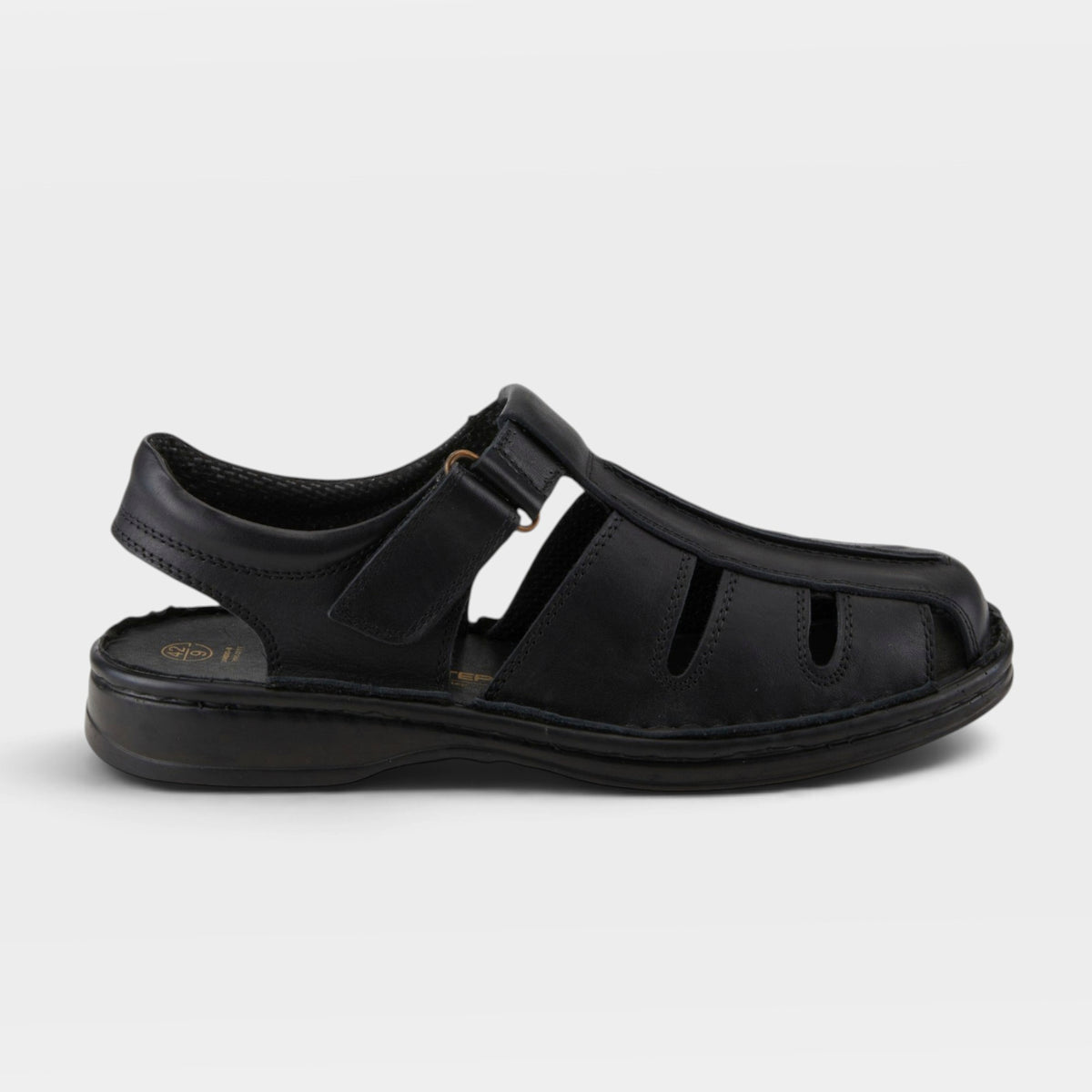 Spring Step Men Laredo Black Sandal
