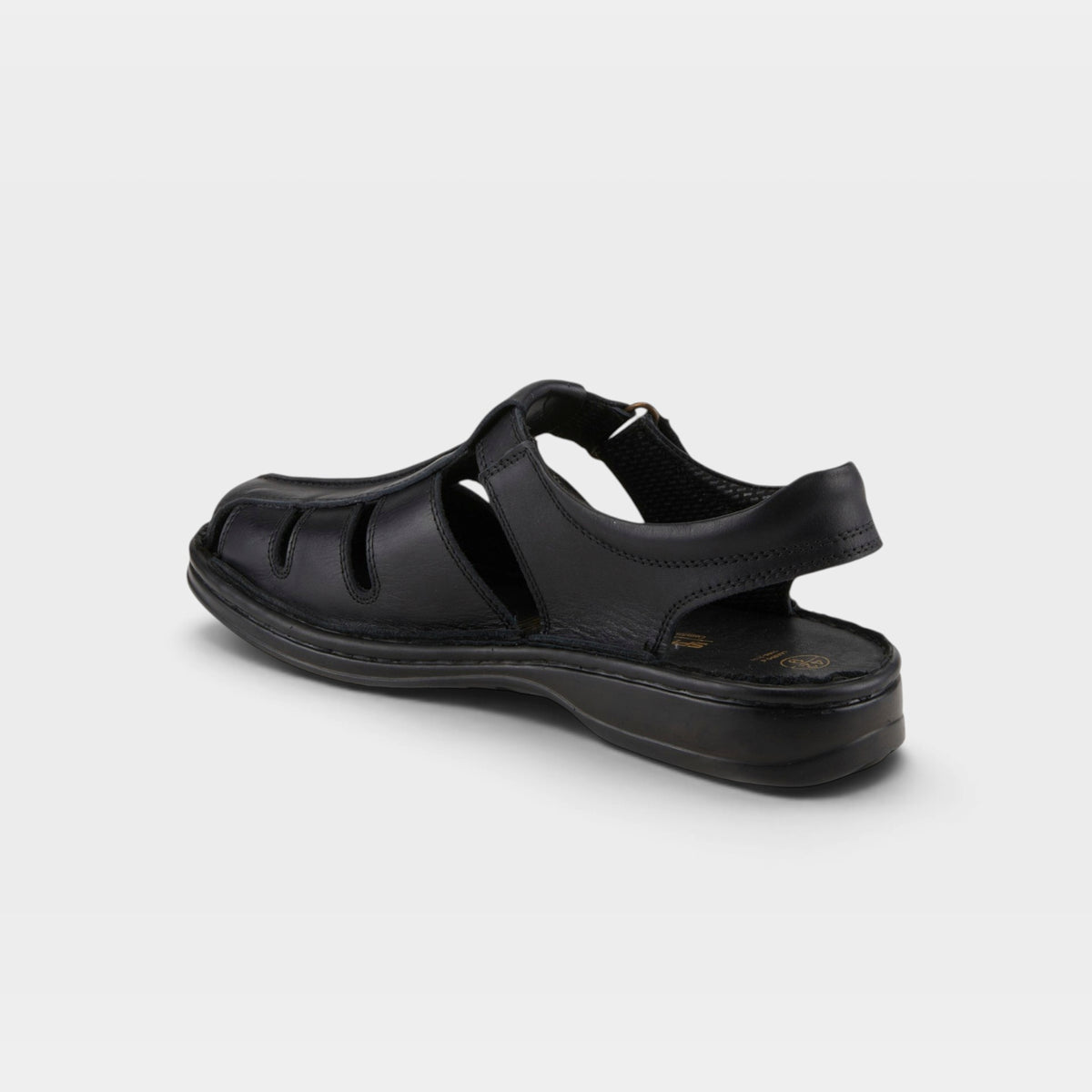 Spring Step Men Laredo Black Sandal