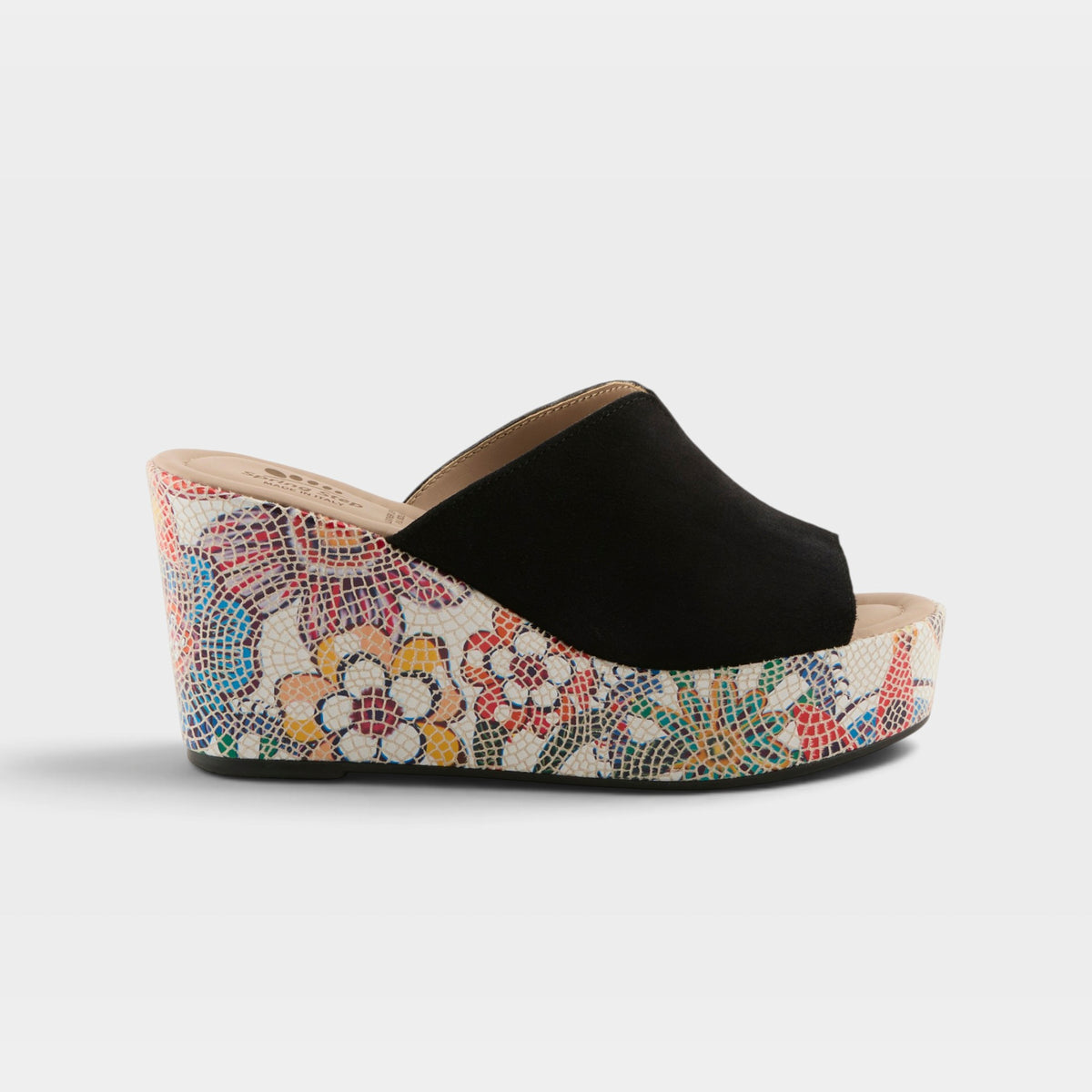 Spring Step Laylani Black Suede Slide Sandal