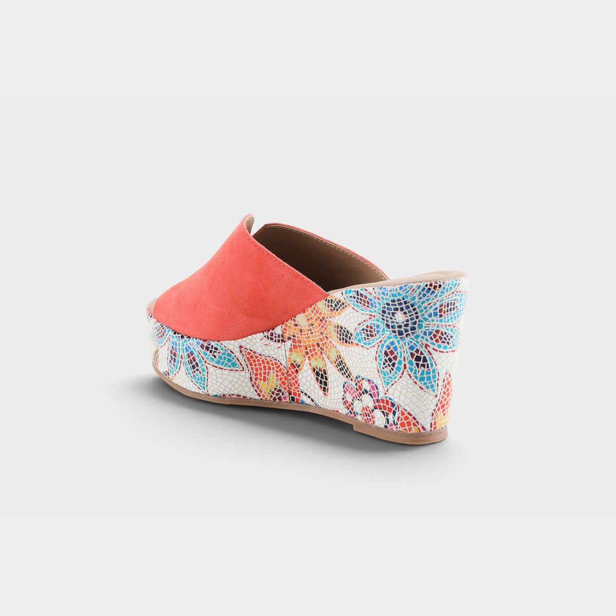 Spring Step Laylani Coral Suede Slide Sandal