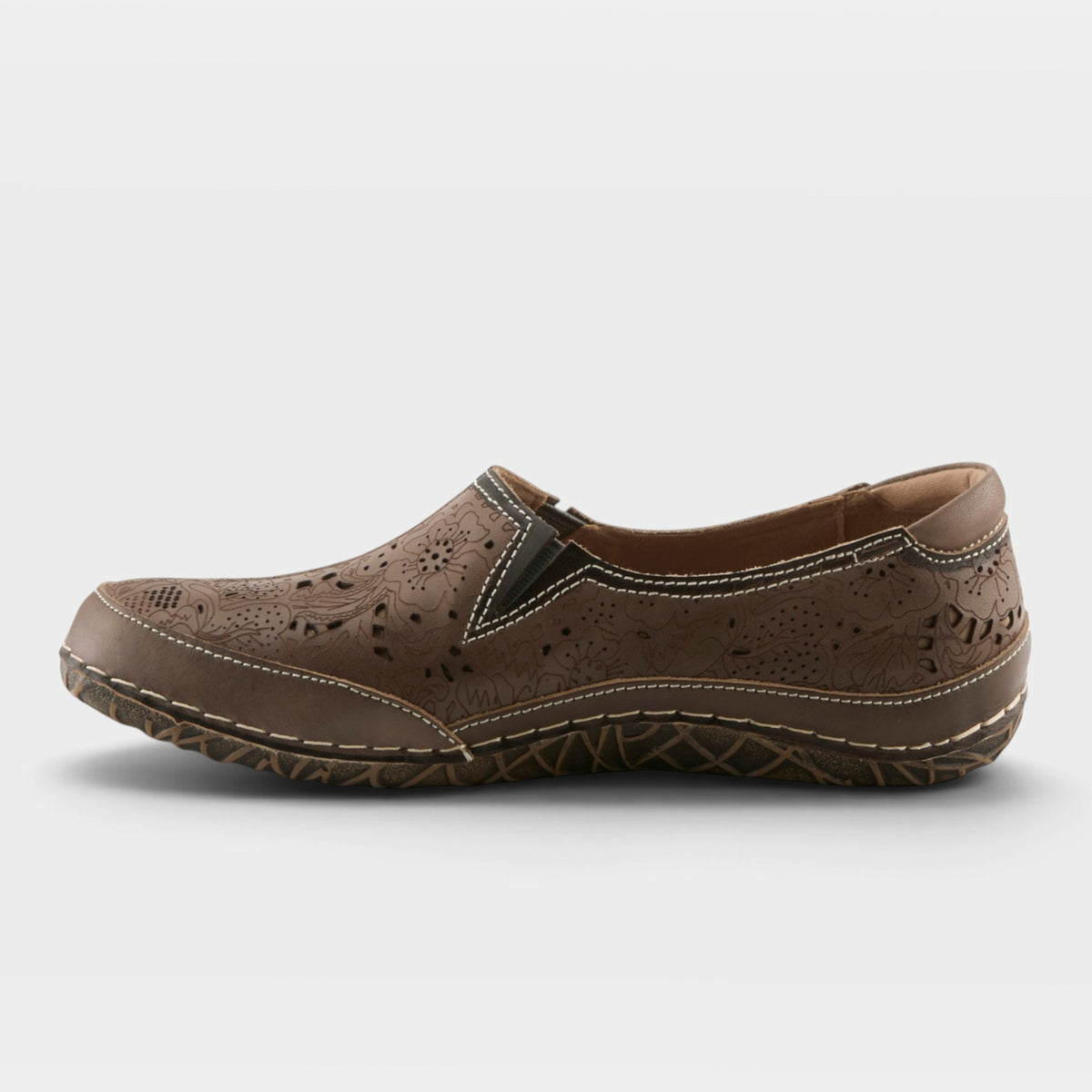 L'Artiste Libora slip-on shoes in Grey, side view