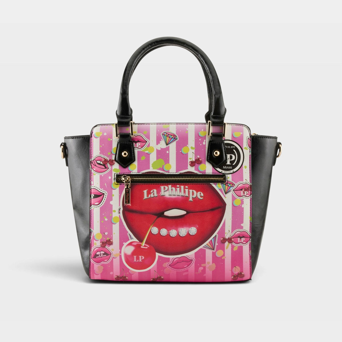 La Philipe – JUICY LIPS – Black – Handbag