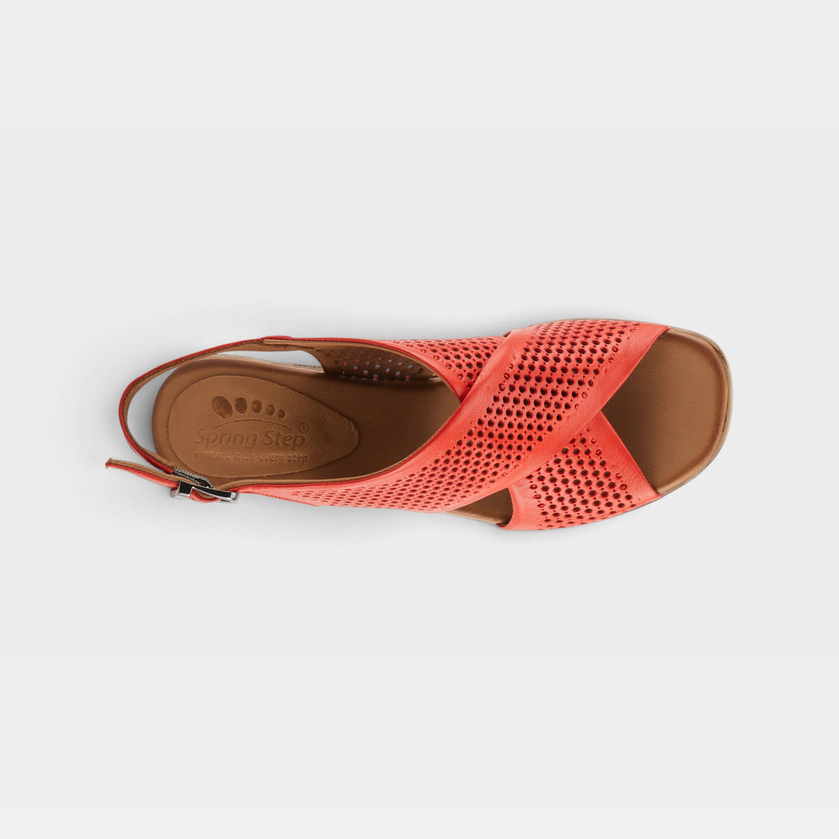 Spring Step Luanca Red Sandal