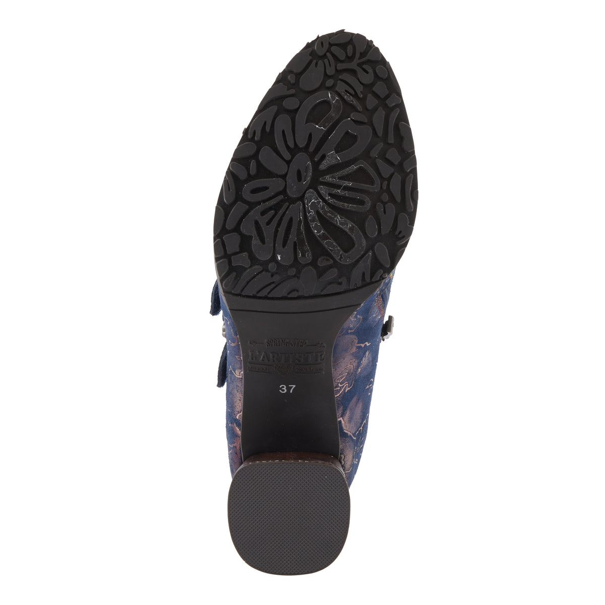 L'Artiste L'ARTISTE MAISIANA SHOES shoe in navy multi with handcrafted leather design