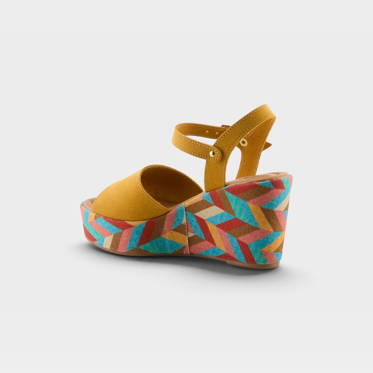 Spring Step Maliq Yellow Suede Sandal