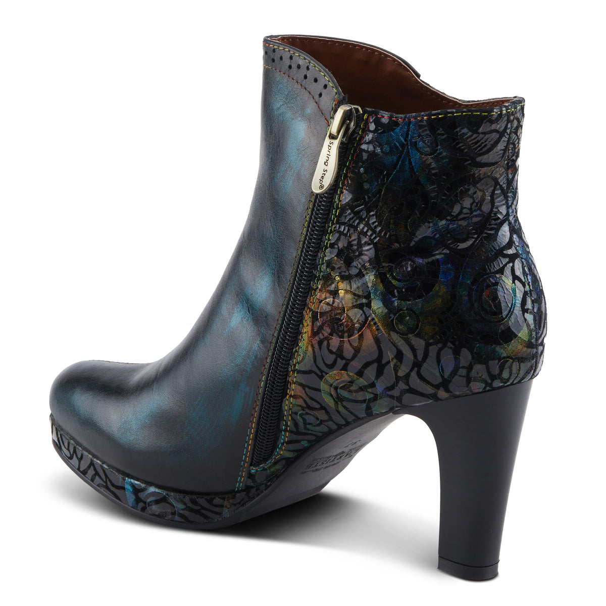 L'Artiste L'ARTISTE MARLEIGH BOOTS boot in black multi with handcrafted leather design