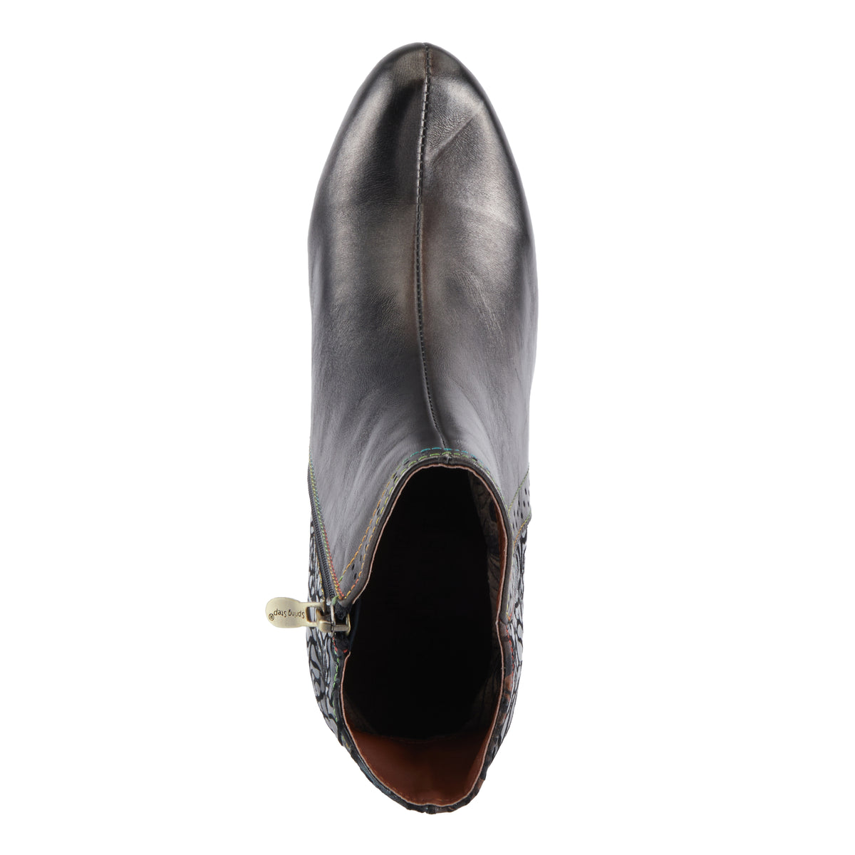 L'Artiste L'ARTISTE MARLEIGH BOOTS boot in pewter multi with handcrafted leather design