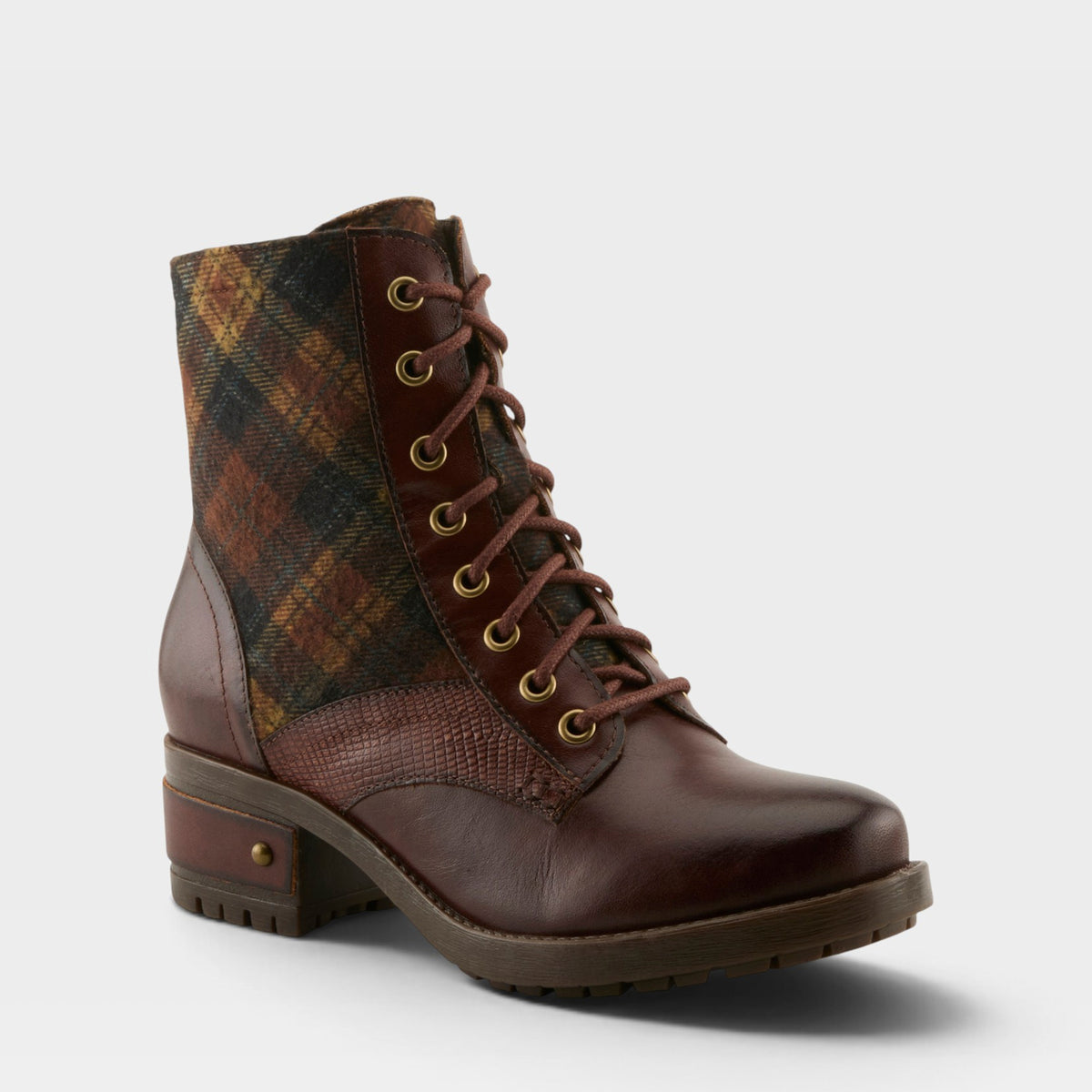 L'ARTISTE MARTY-PLAID BOOTS-4