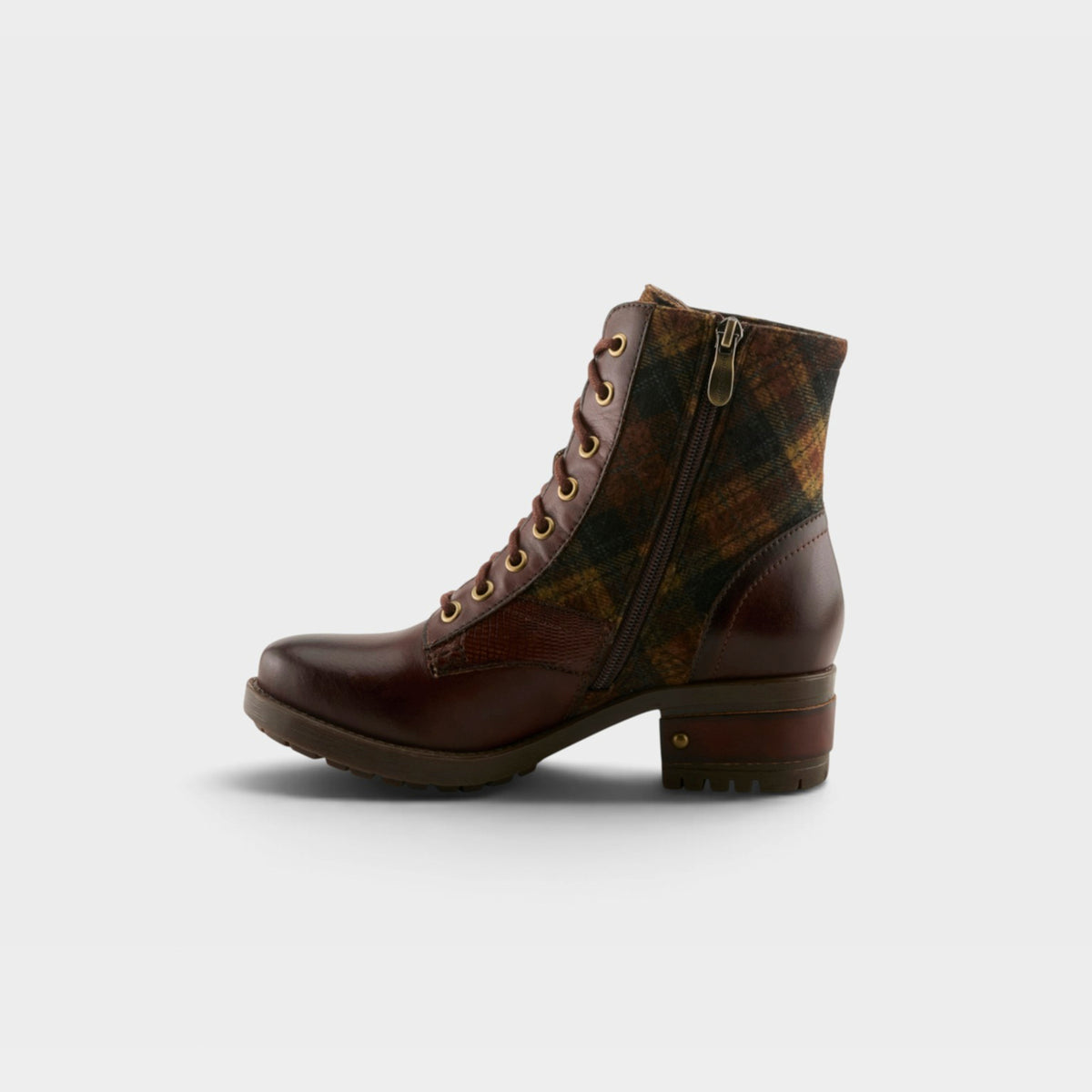 L'ARTISTE MARTY-PLAID BOOTS-6