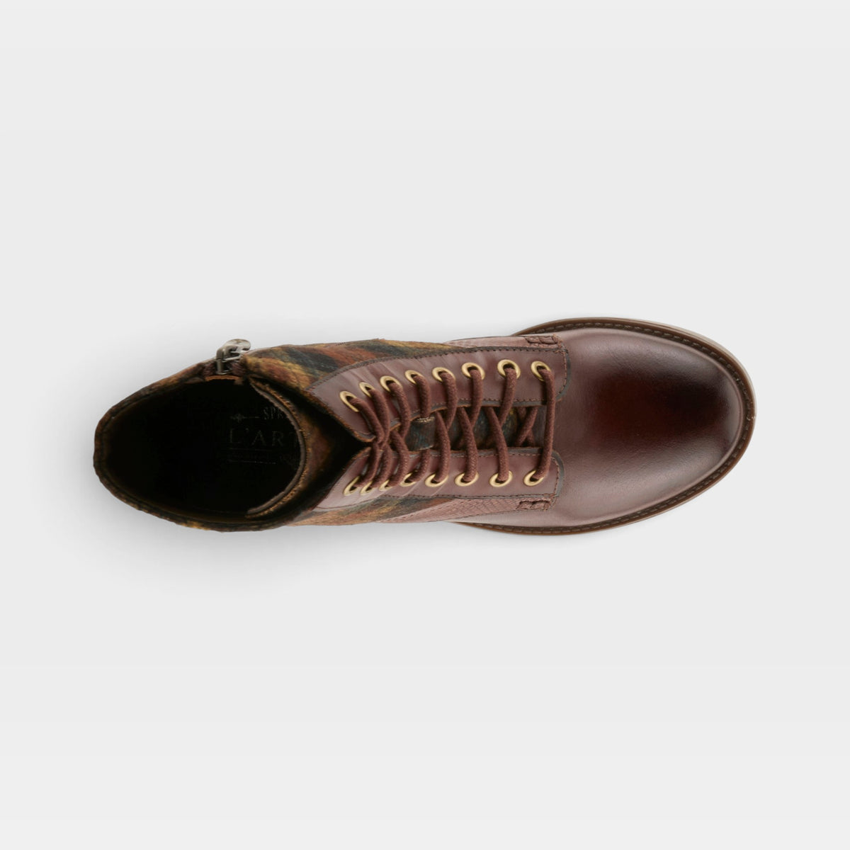 L'ARTISTE MARTY-PLAID BOOTS-14