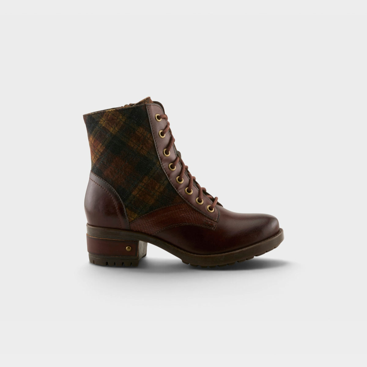 L'ARTISTE MARTY-PLAID BOOTS-13