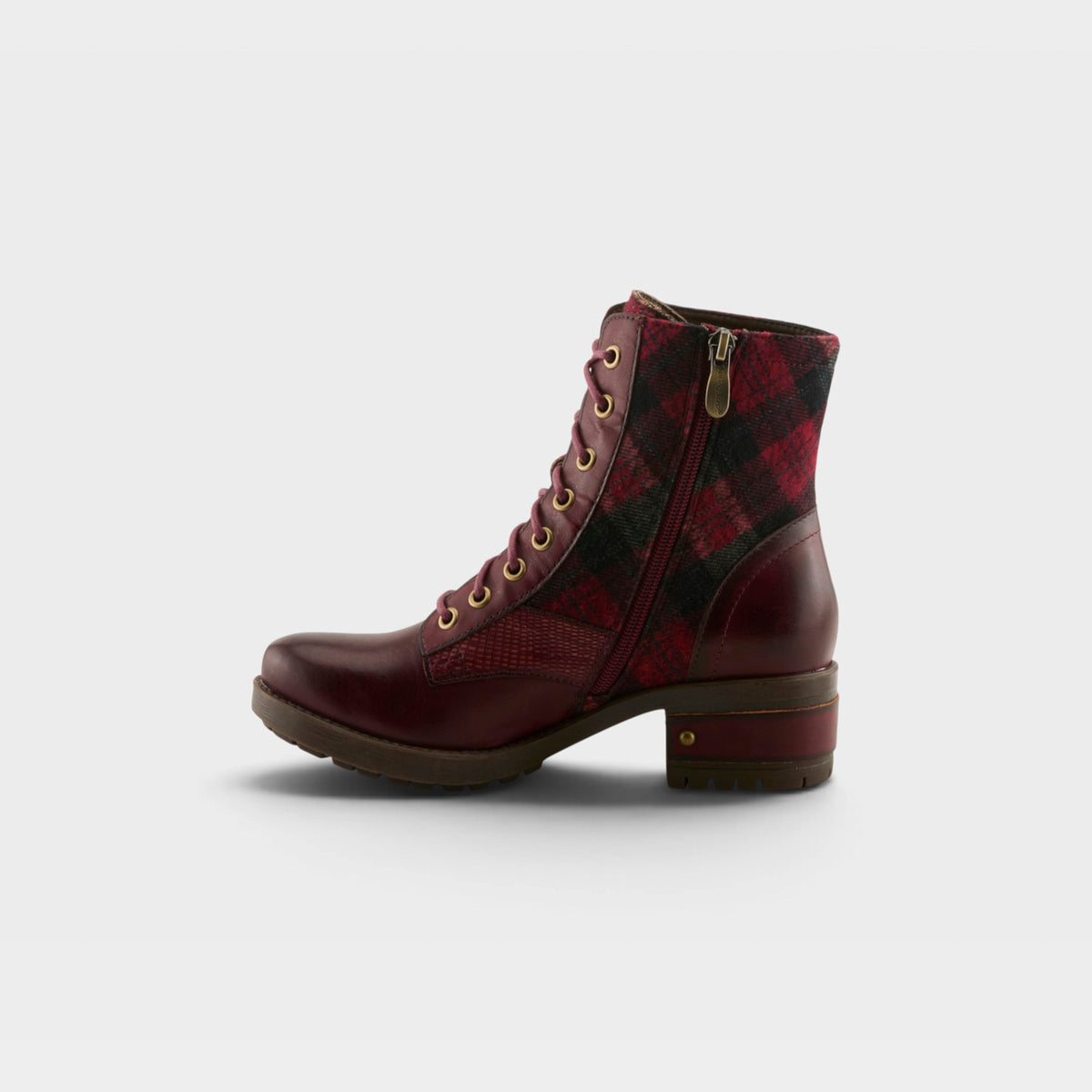 L'ARTISTE MARTY-PLAID BOOTS-7