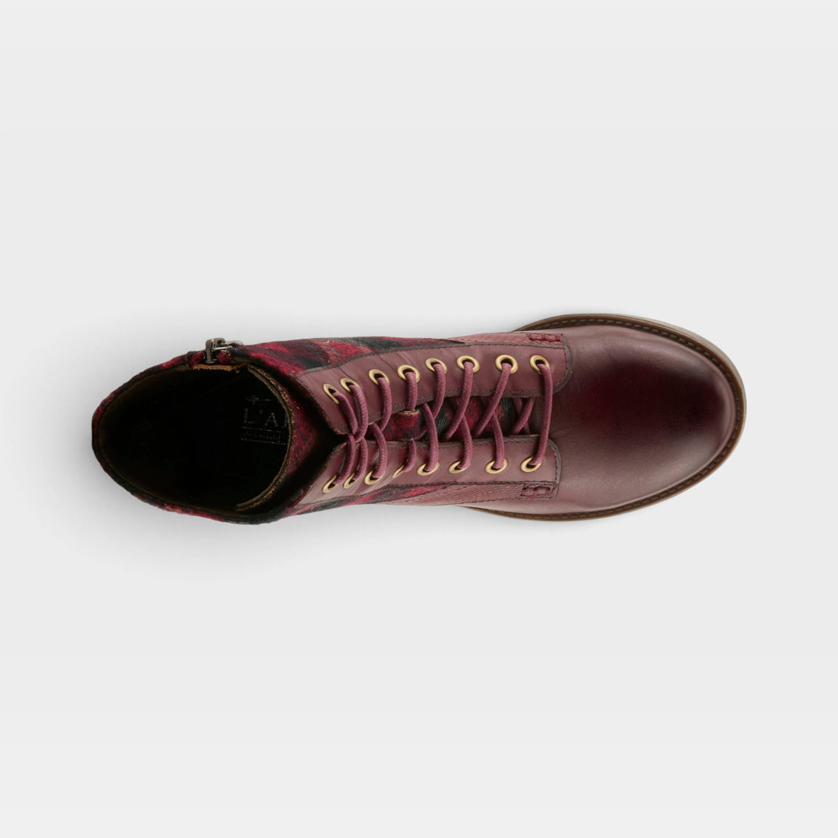 L'ARTISTE MARTY-PLAID BOOTS-18