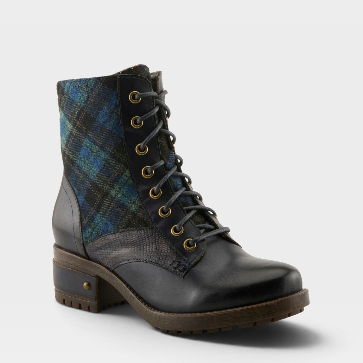 L'ARTISTE MARTY-PLAID BOOTS-3