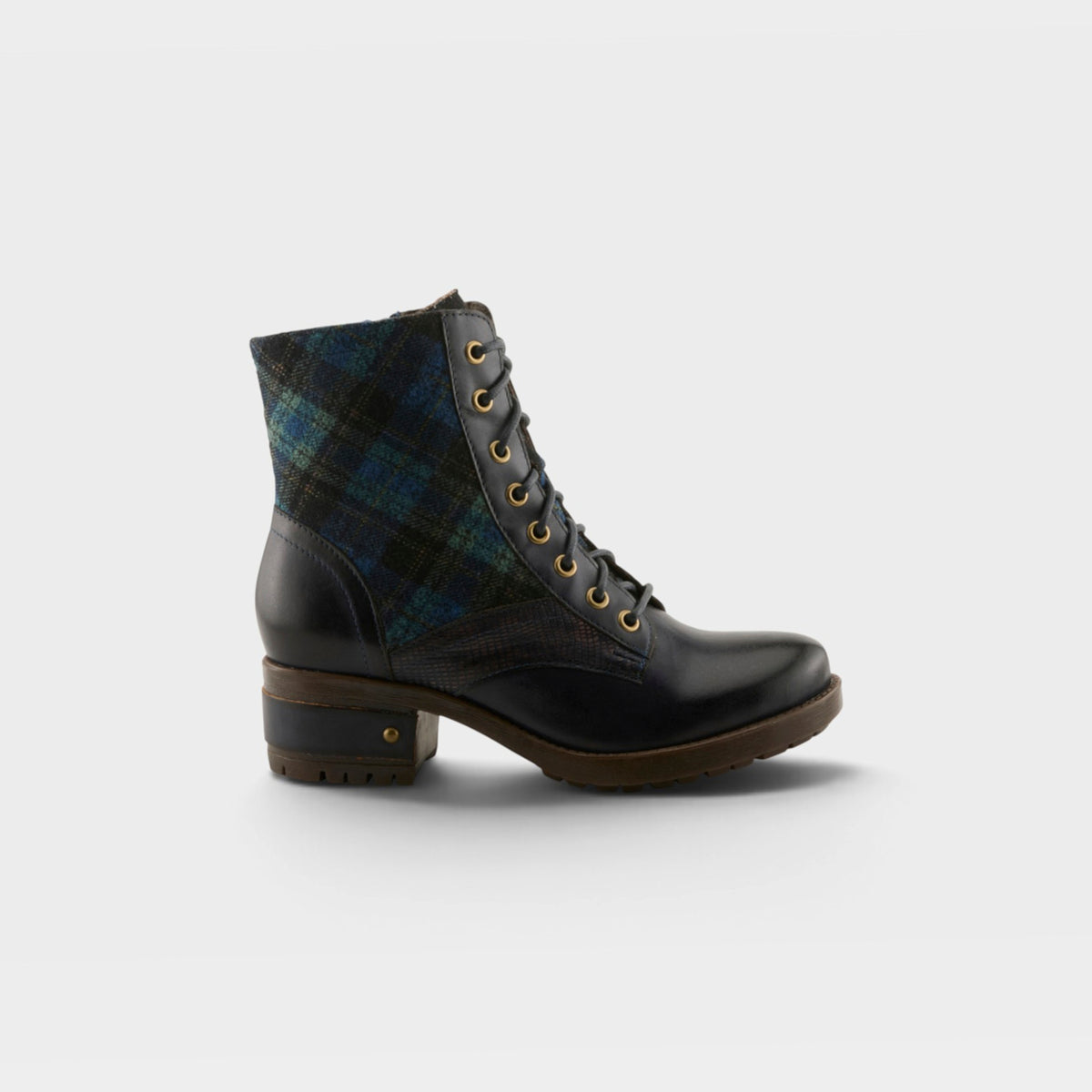 L'ARTISTE MARTY-PLAID BOOTS-21