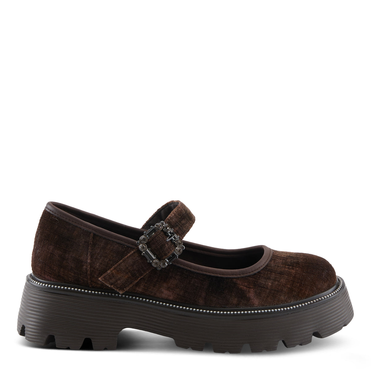 Patrizia PATRIZIA MARYJANA SHOES fashion shoe in dark brown multi with stylish fashion design