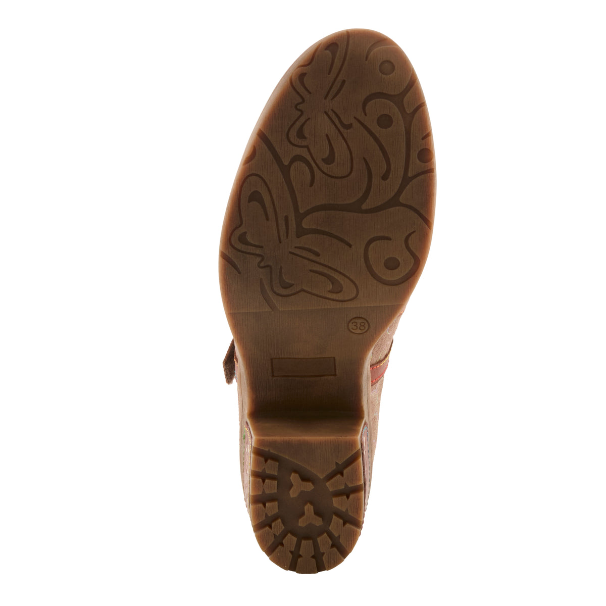 L'Artiste L'ARTISTE MASTELLA SHOES shoe in brown multi with handcrafted leather design