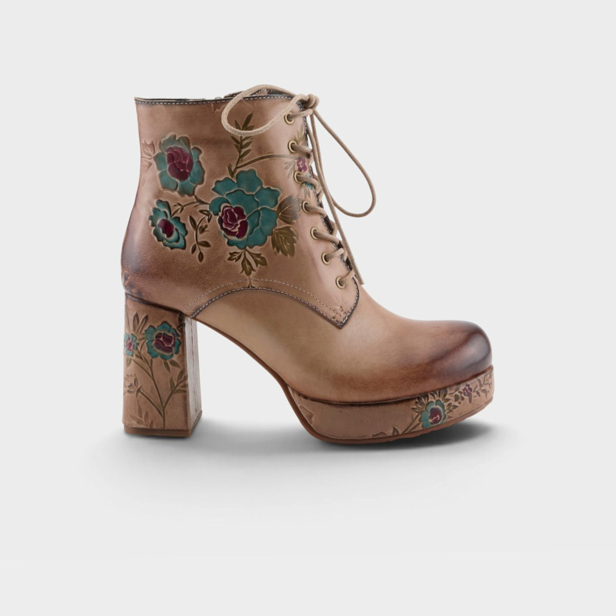 L'Artiste Messapica boots in Beige Multi, hero view