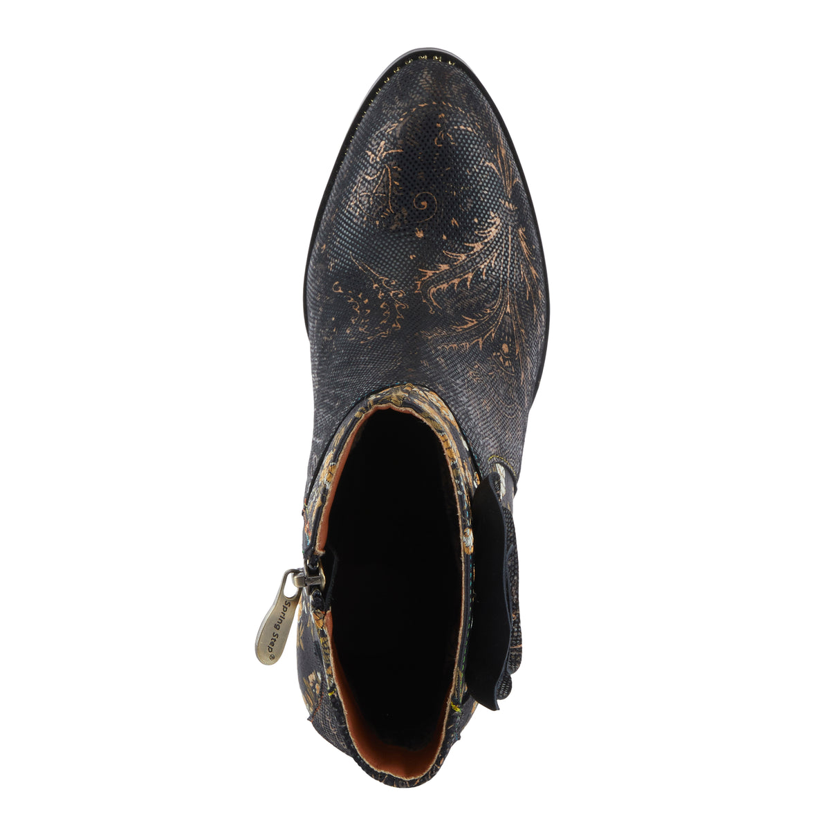 L'Artiste L'ARTISTE MONET BOOTS boot in black multi with handcrafted leather design