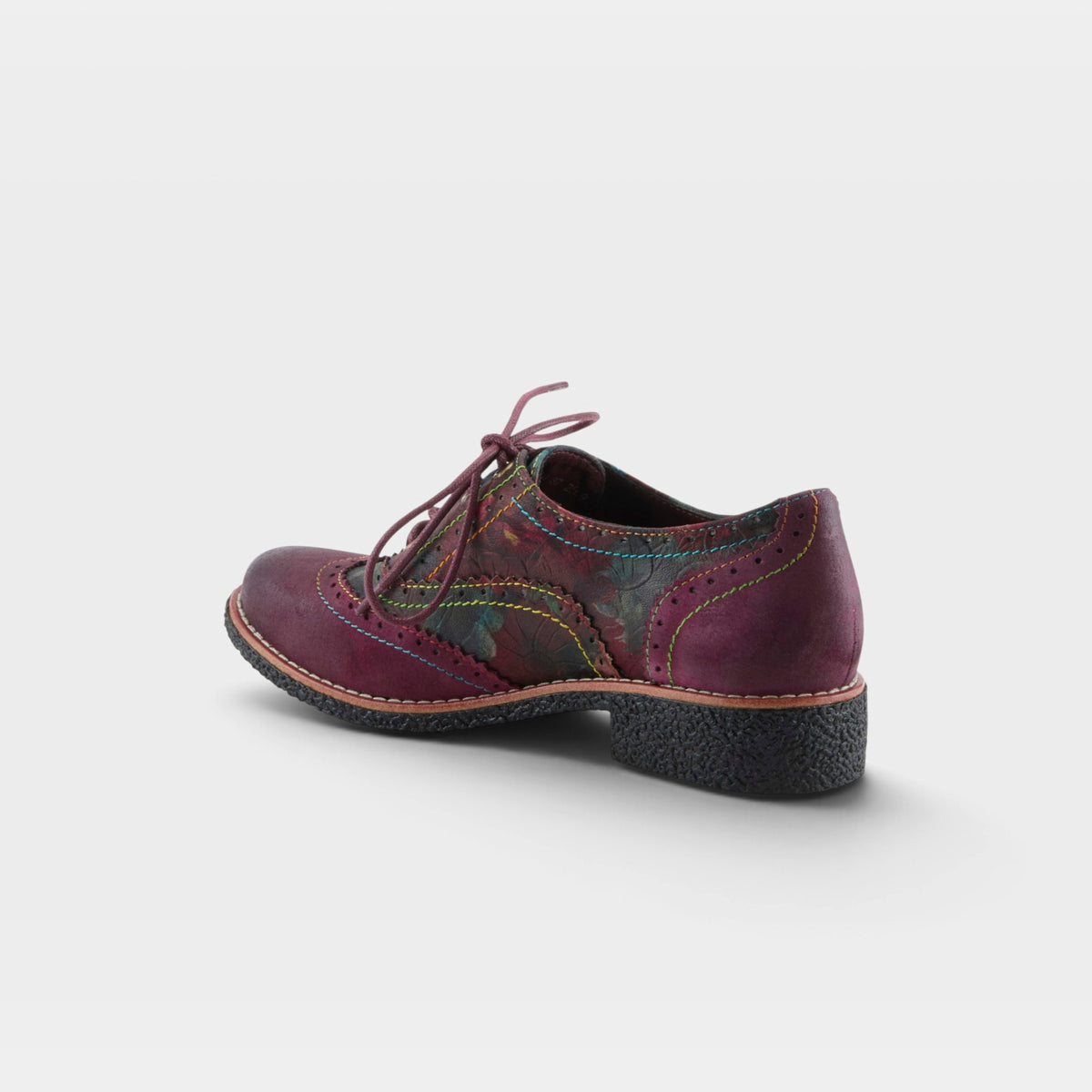L'Artiste Muggiasti-Vinty shoes in Bordeaux Multi, alternate angle view