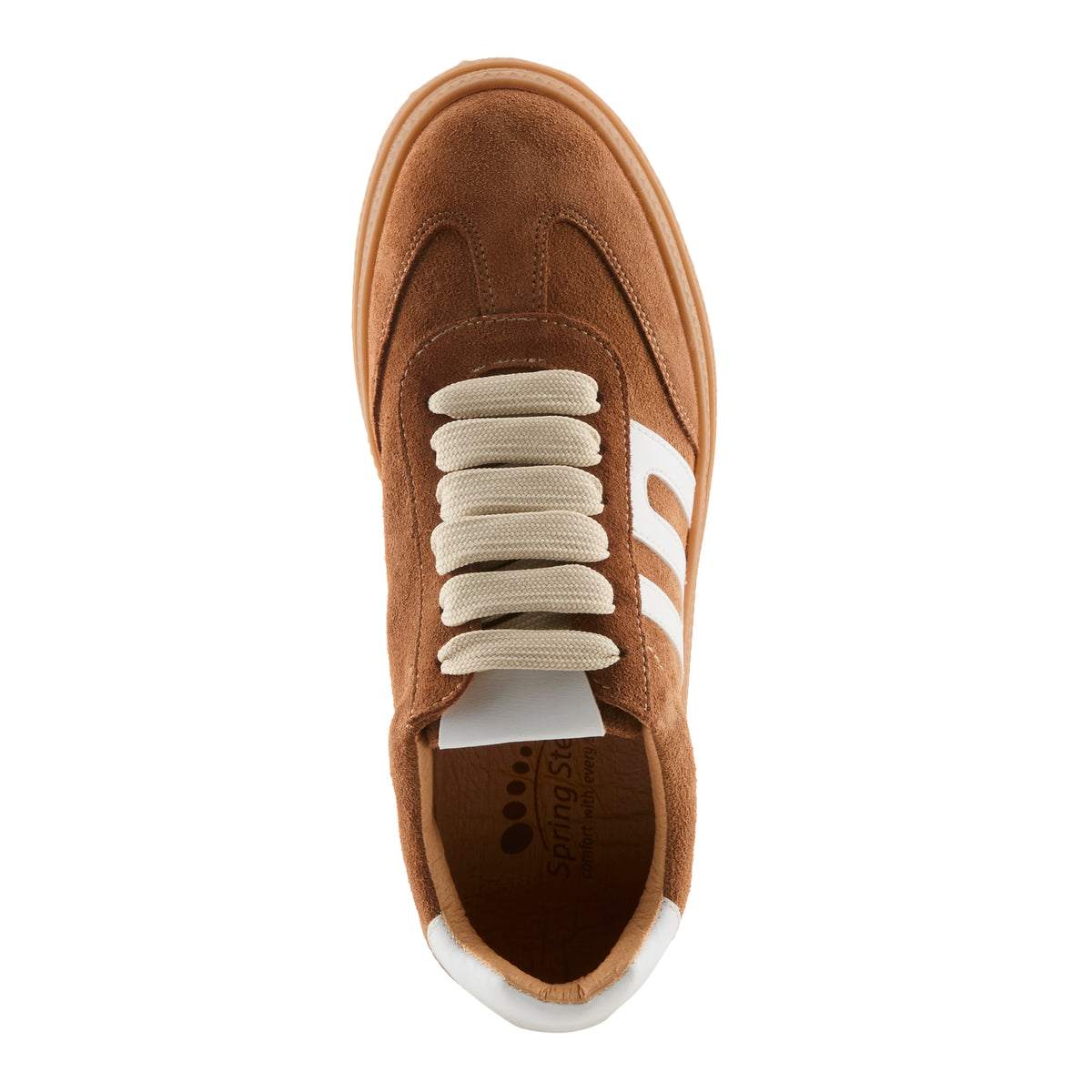 Spring Step SPRING STEP MYNA SNEAKERS sneaker in camel multi suede with comfortable everyday design