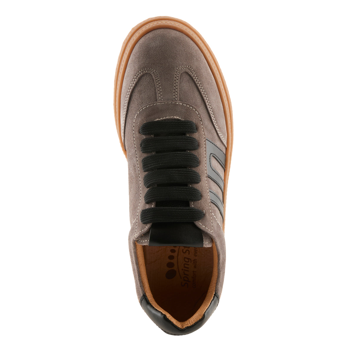 Spring Step SPRING STEP MYNA SNEAKERS sneaker in taupe multi suede with comfortable everyday design