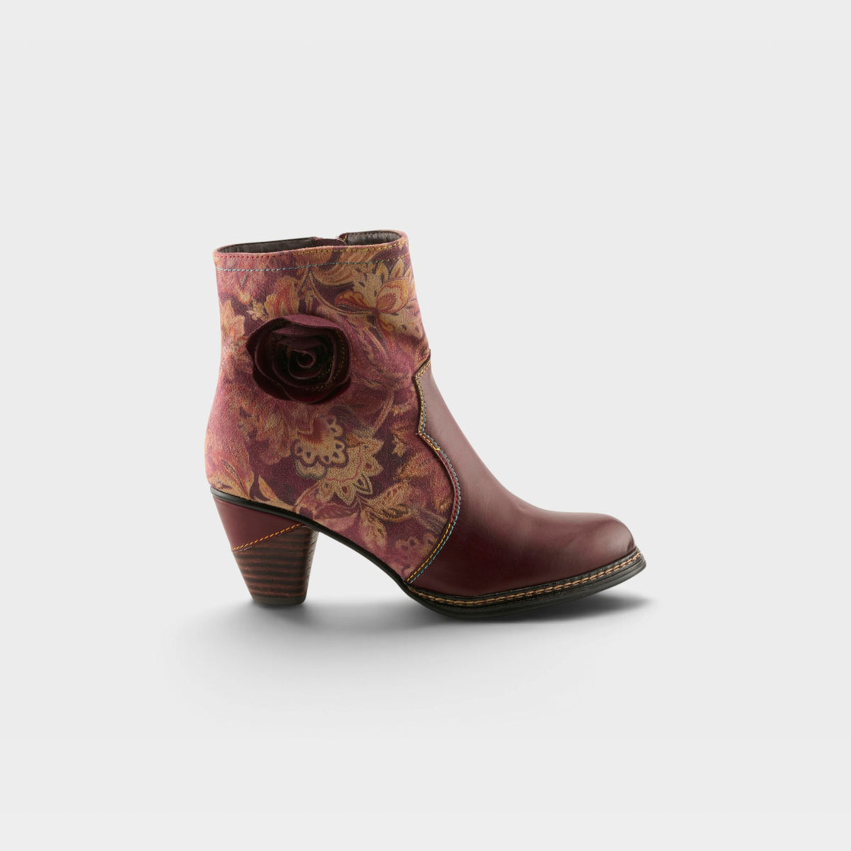 L'Artiste Naima boots in Bordeaux Multi, hero view