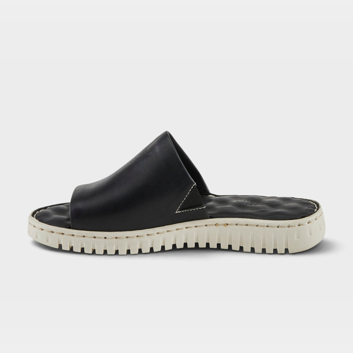 Spring Step Nappa Black Slide Sandal