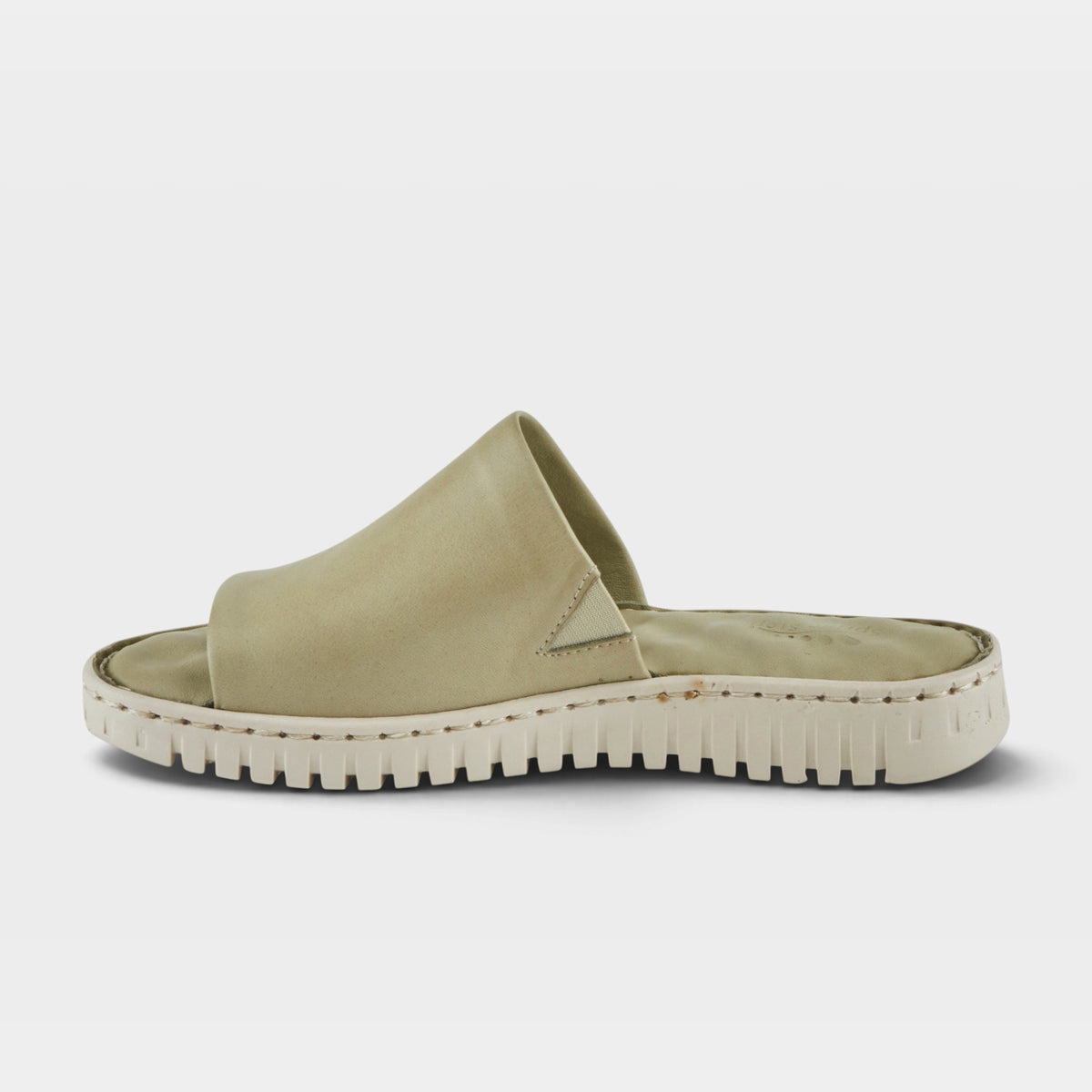 Spring Step Nappa Olive Green Slide Sandal