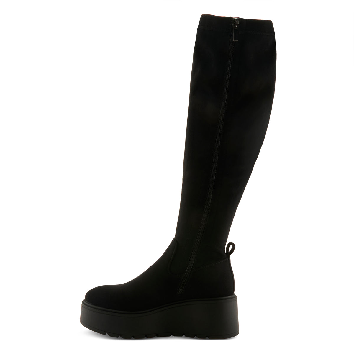 BLACK FAUX SUEDE