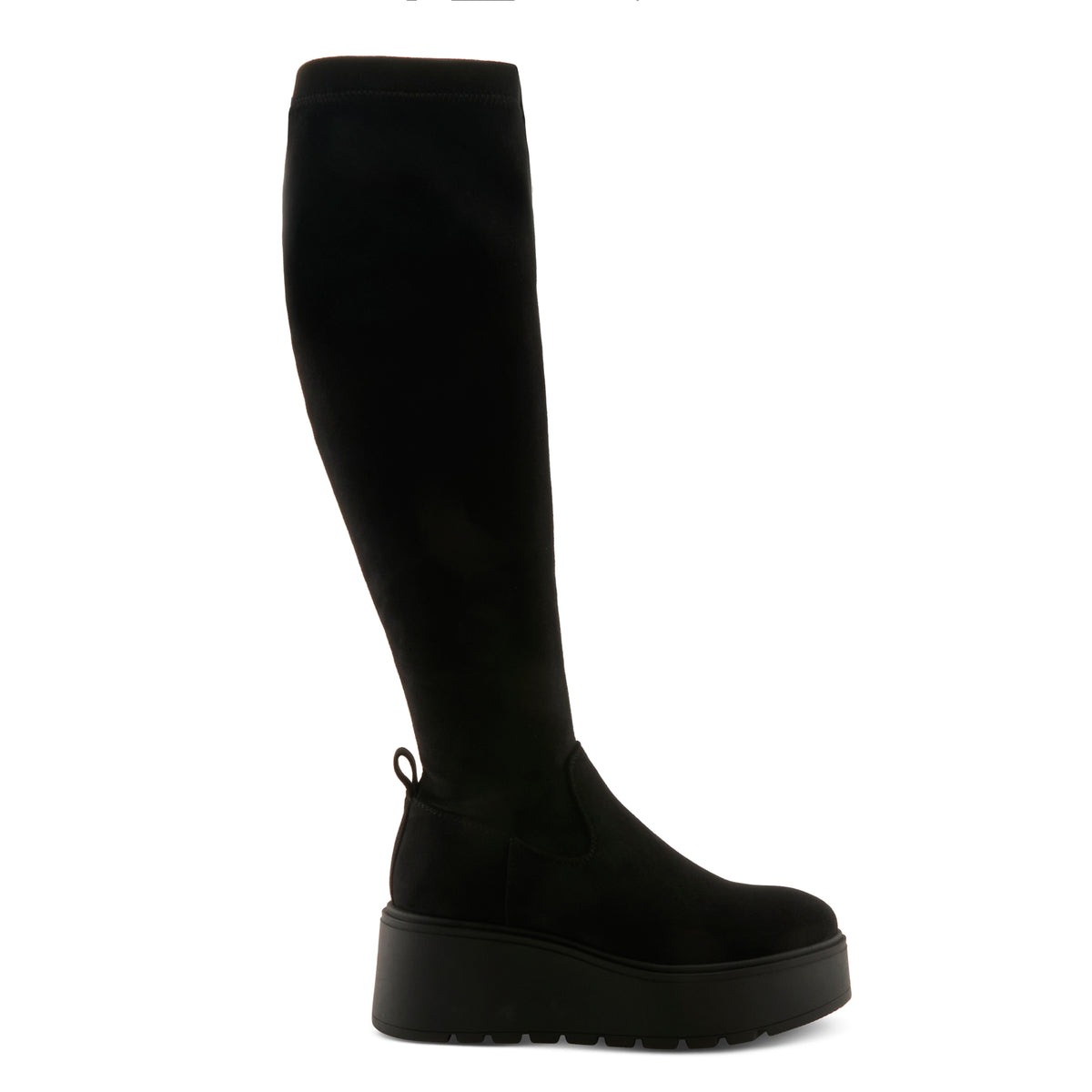 BLACK FAUX SUEDE