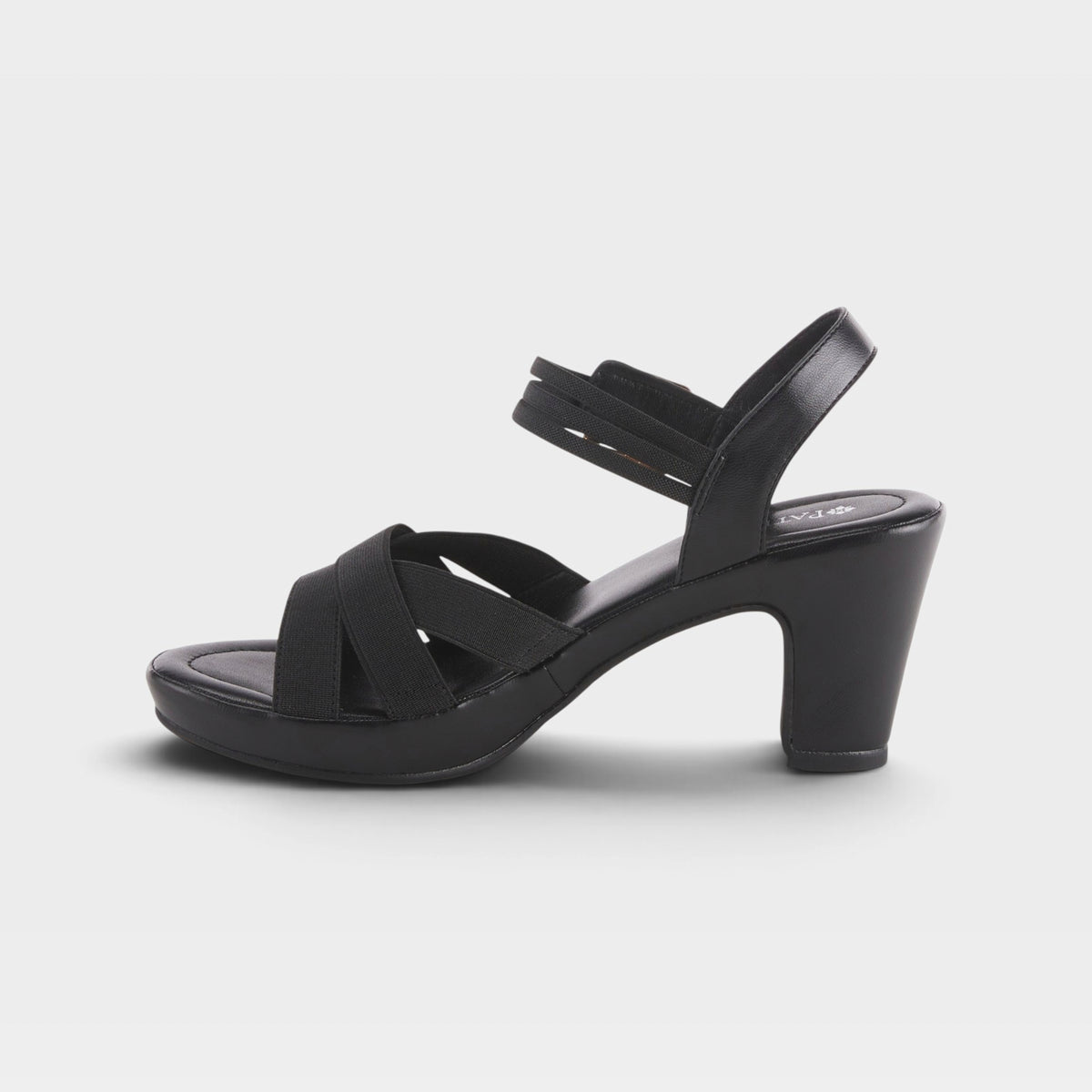Patrizia Neesa Stretch Black Sandal