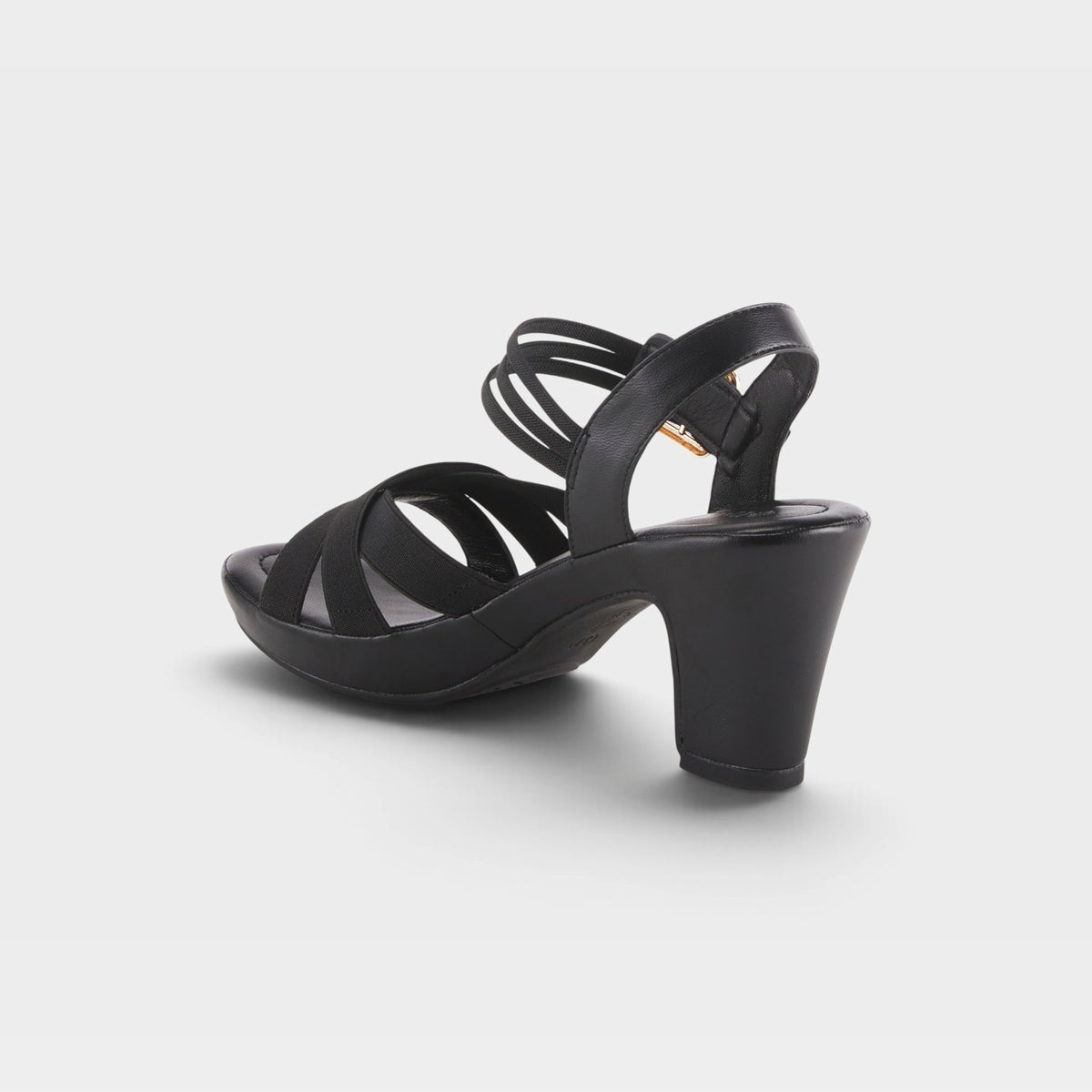Patrizia Neesa Stretch Black Sandal