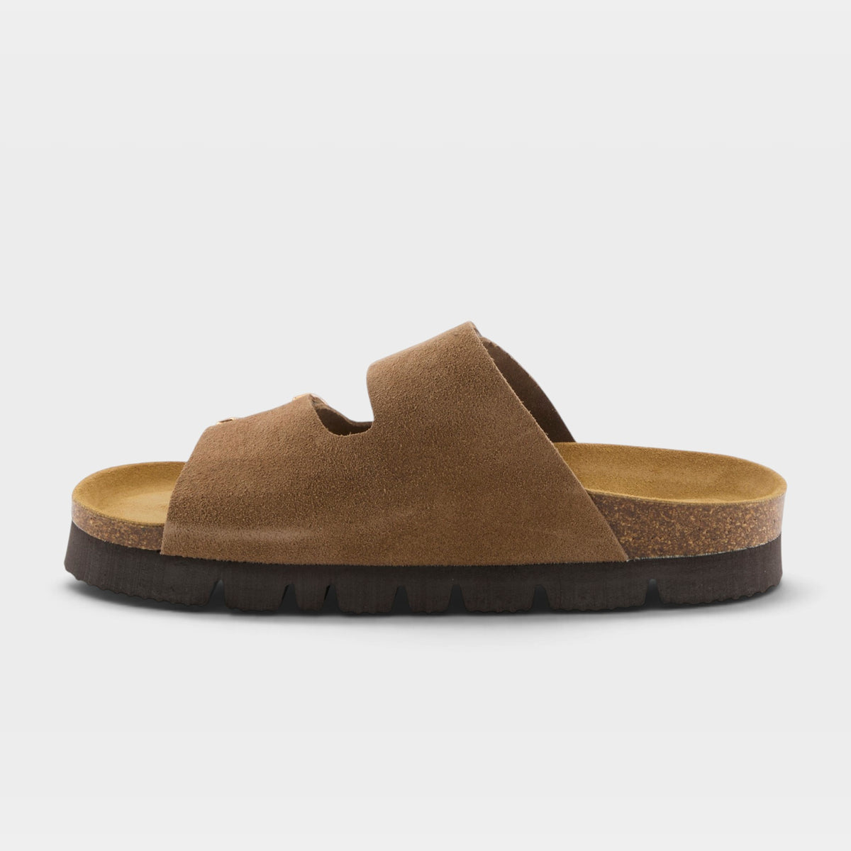Spring Step Nesconset Tan Suede Platform Sandal