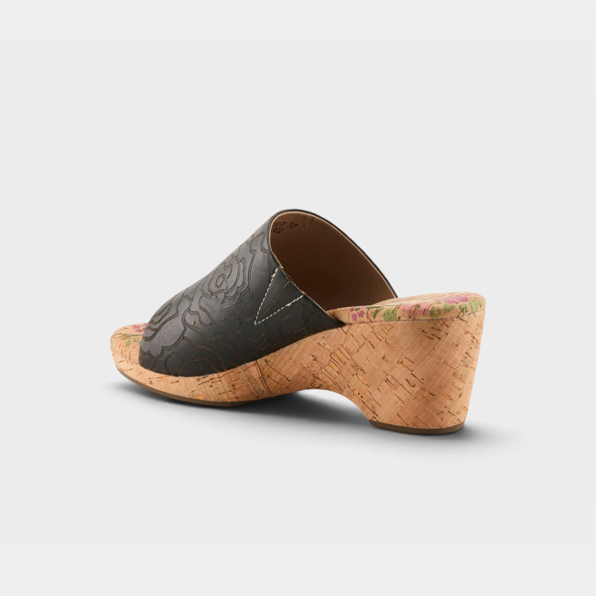 L'Artiste Niceneasy sandals in Black Multi, alternate angle view