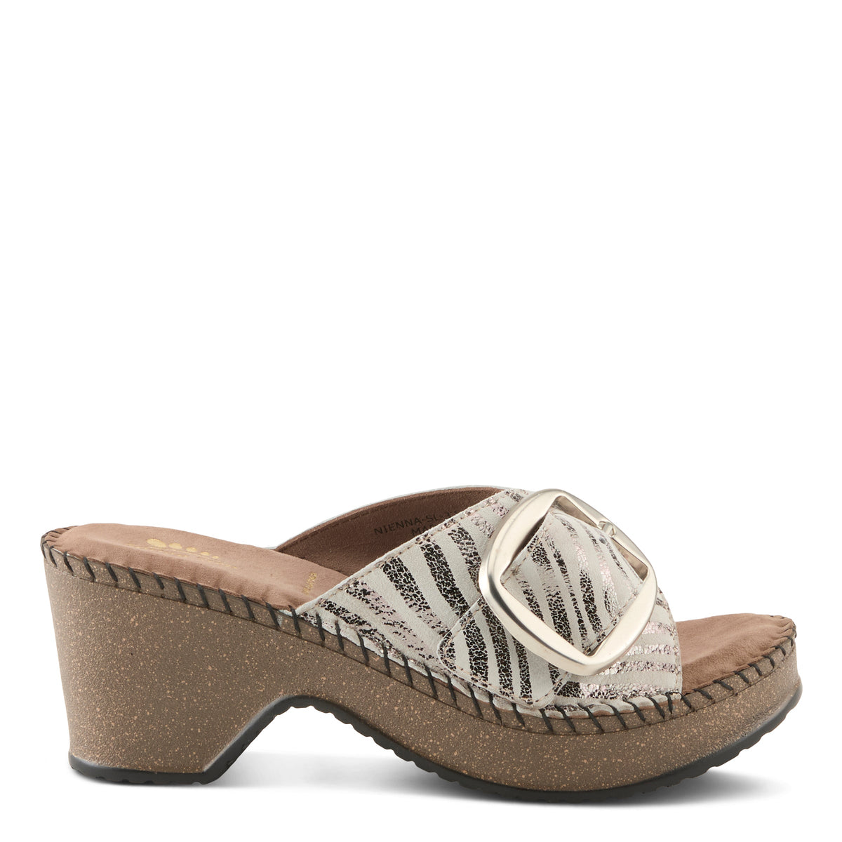 Spring Step SPRING STEP NIENNA SANDALS sandal in silver with comfortable everyday design