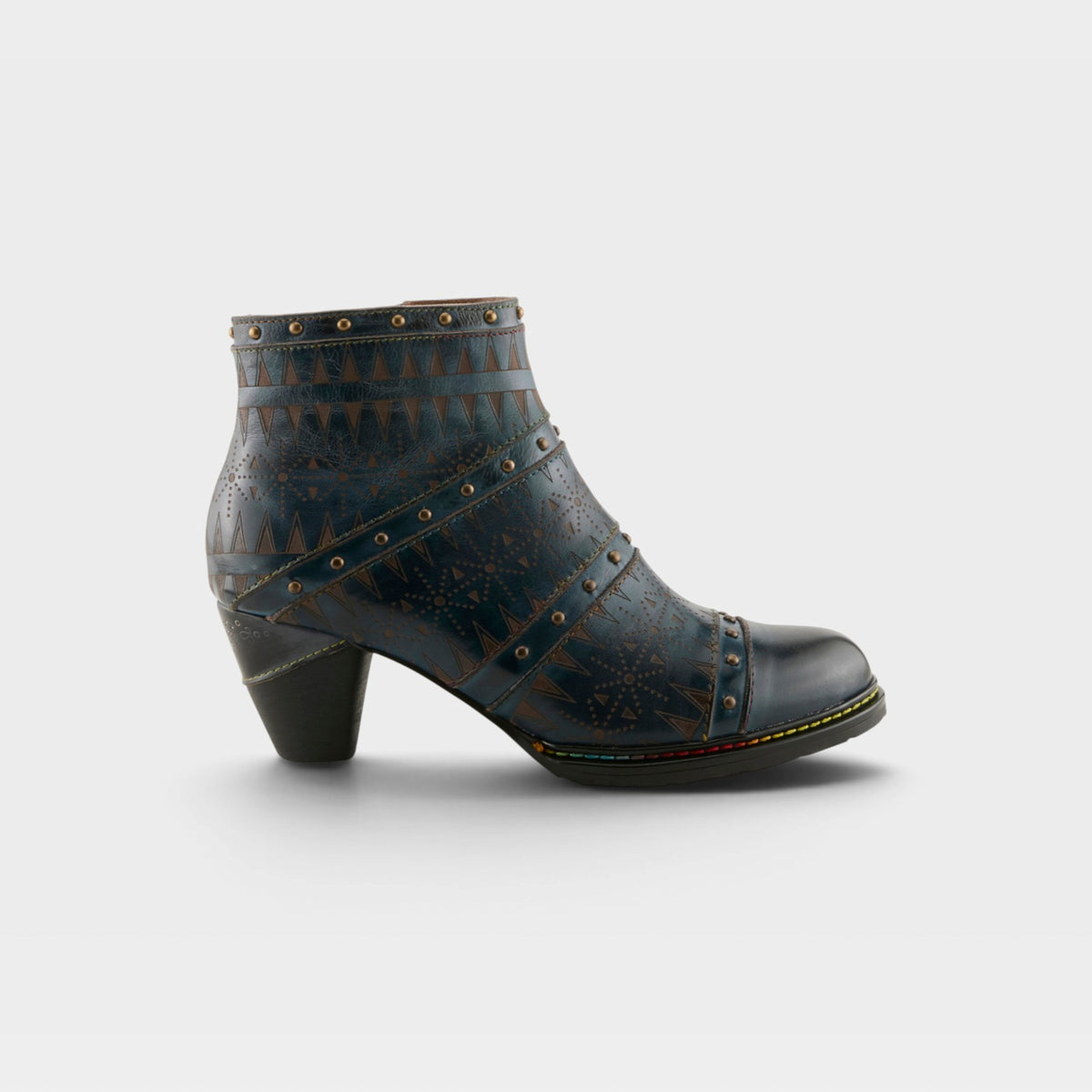 L'Artiste Niobe boots in Navy Multi, hero view