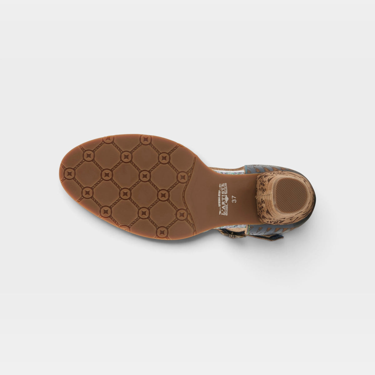 L'Artiste Niobella shoes in Blue, outsole view