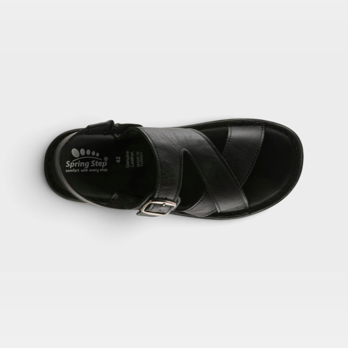 Spring Step Men Nofar Black Sandal